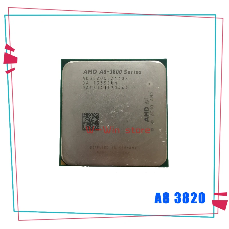 AMD A8-Series A8-3820 2 8 A8 3820 ГГц Quad-Core Процессор процессор AD3820OJZ43GX гнездо FM1 | Компьютеры и