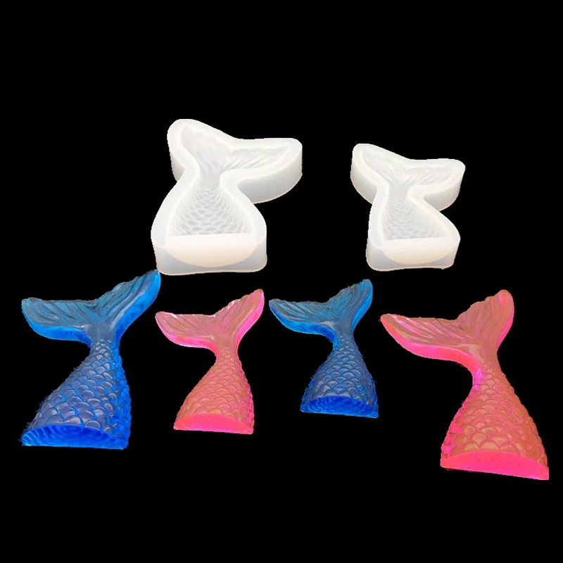 

Mermaid Tail Silicone Mold Jewelry DIY Mold Handmade Fishtail Design Soft Silicone Mold Jewelry Craft DIY Tool