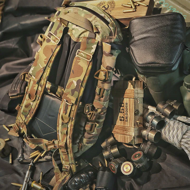 Лучший тактический рюкзак на молнии городской Штурмовой Рюкзак Мультикам 500D