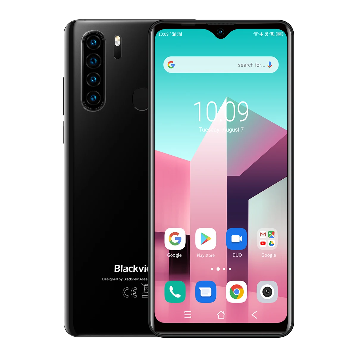 

Blackview NEW A80 Plus Mobile Phone Octa Core 4GB RAM+64GB ROM IMX 13MP Rear Camera Face ID Fingerprints Waterdrop 4G Cellphone