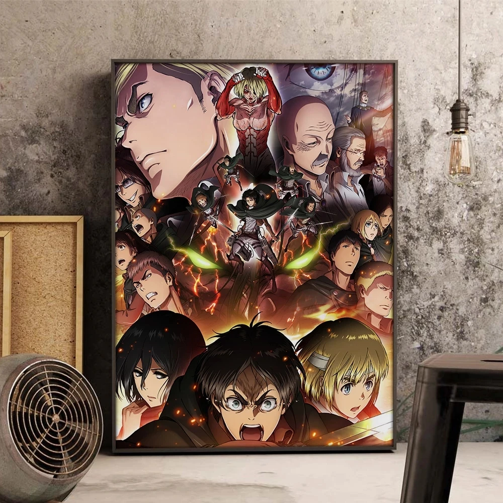 

Wall Art Attack On Titan Japanese Anime Canvas Paintings Home Decor Picture Hd Prints Modern Poster For Bedroom Modular No Frame