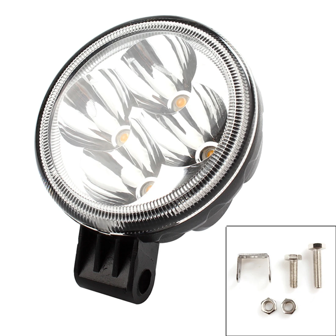 

12W Work Light Car LED Working Light Bar Spot Flood Combo Driving Lamp 2000K 780LM for Truck SUV 4X4 4WD ATV Offroad Cars