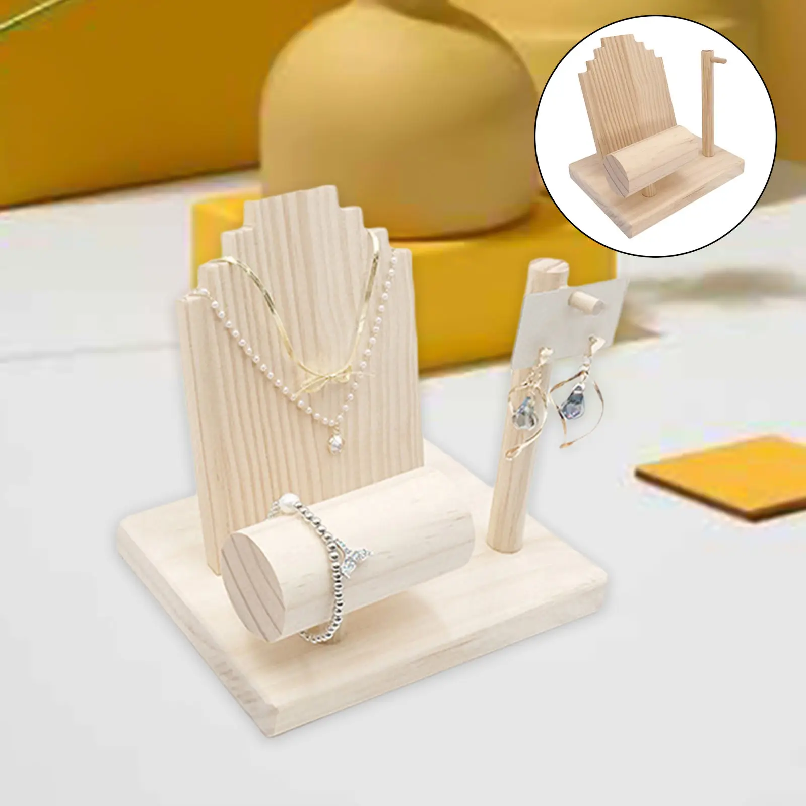 

Wooden Jewelry Display Stand Home Decor for Necklace Home Lover Woman