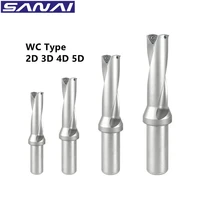 wc series u drill cnc lathe indexable drilling bit sanai fast drill machinery drilling tool metal for wcmx wcmt carbide inserts