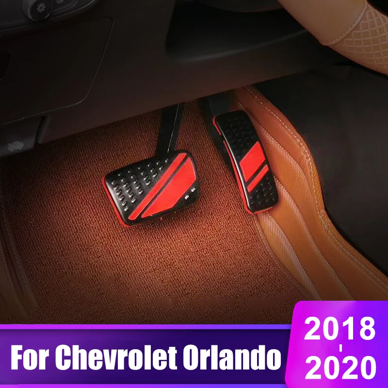 

For Chevrolet Orlando 2018 2019 2020 Car Foot Pedal Fuel Accelerator Brake Pedal Cover Non Slip Pad Stainless Steel Accessories