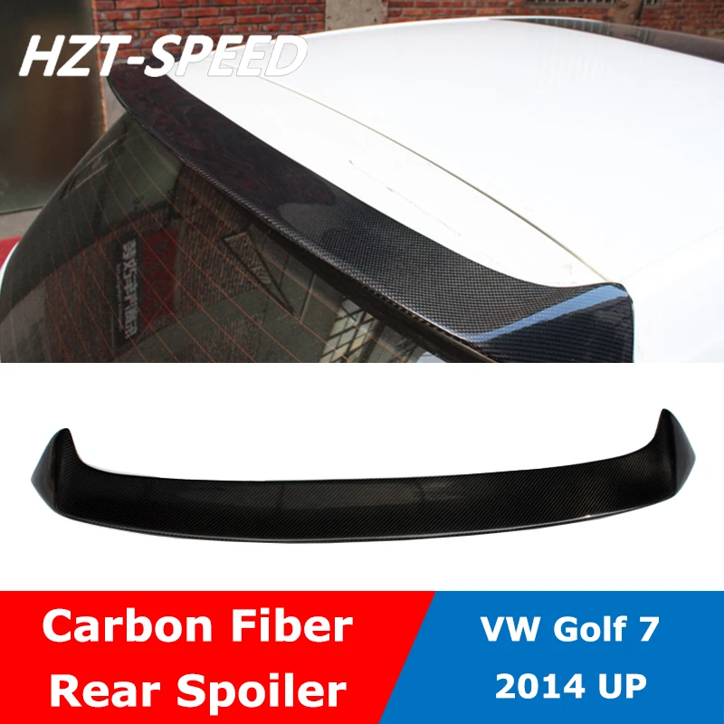Фото Задний спойлер из углеродного волокна в стиле GOLF 7 GTI для VW Golf 7 2014 и выше №1