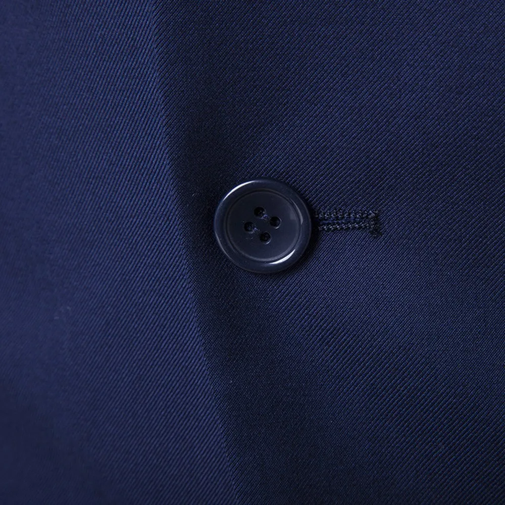 Мужской облегающий костюм из трех предметов деловая повседневная одежда для