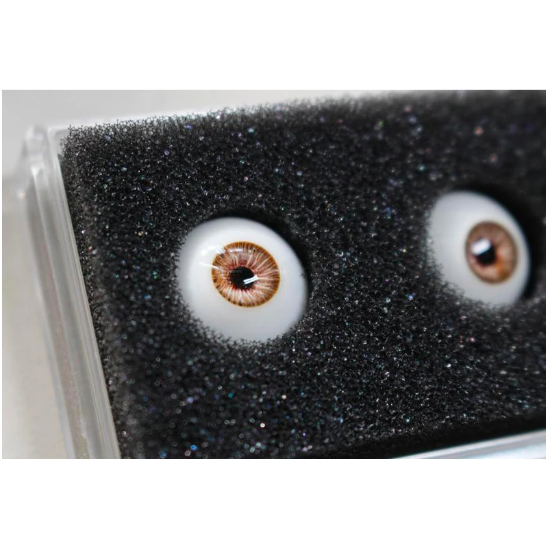 

Realistic Doll Eyes/Safety Eyes/Doll Parts/Bjd Eyes/Craft Eyes/Resin Eyes for 1/3 1/4 1/6 BJD Doll,Brown Eyes 12mm,14mm,16mm