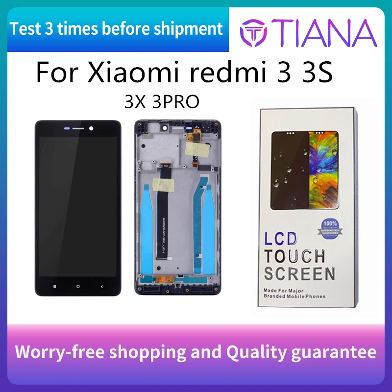 ЖК дисплей AAA/Оригинал для Xiaomi Redmi 3 3S сенсорный экран замена дигитайзер 3X pro +
