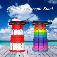 outdoor folding stool furniture telescopic chair portable rainbow retractable fishing convenient travelling foldable stoolbag