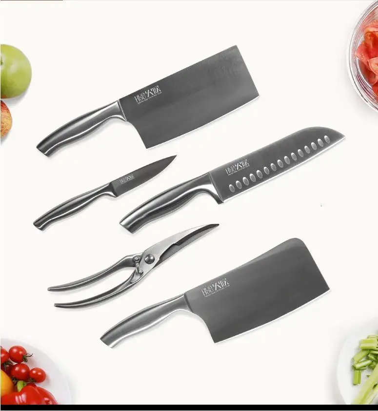 Original Xiaomi HuoHou Kitchen Knife Set 6 Pieces set Extreme Long-lasting Sharp Kitchen Knife Set