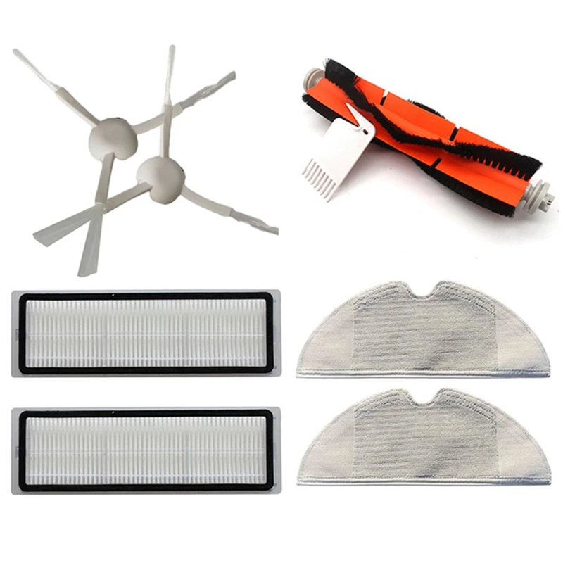 

8PCS Replacement Parts for Xiaomi Mijia 1C/STYTJ01ZHM Robot Accessories Main Side Brush HEPA Filter Mop Cloth