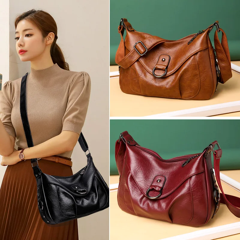 

OLD TANG High Quality Fashion Shoulder Bags for Women 2020 Large Capacity Luxury Ladies PU Leather Messenger Bag Bolsas Feminina