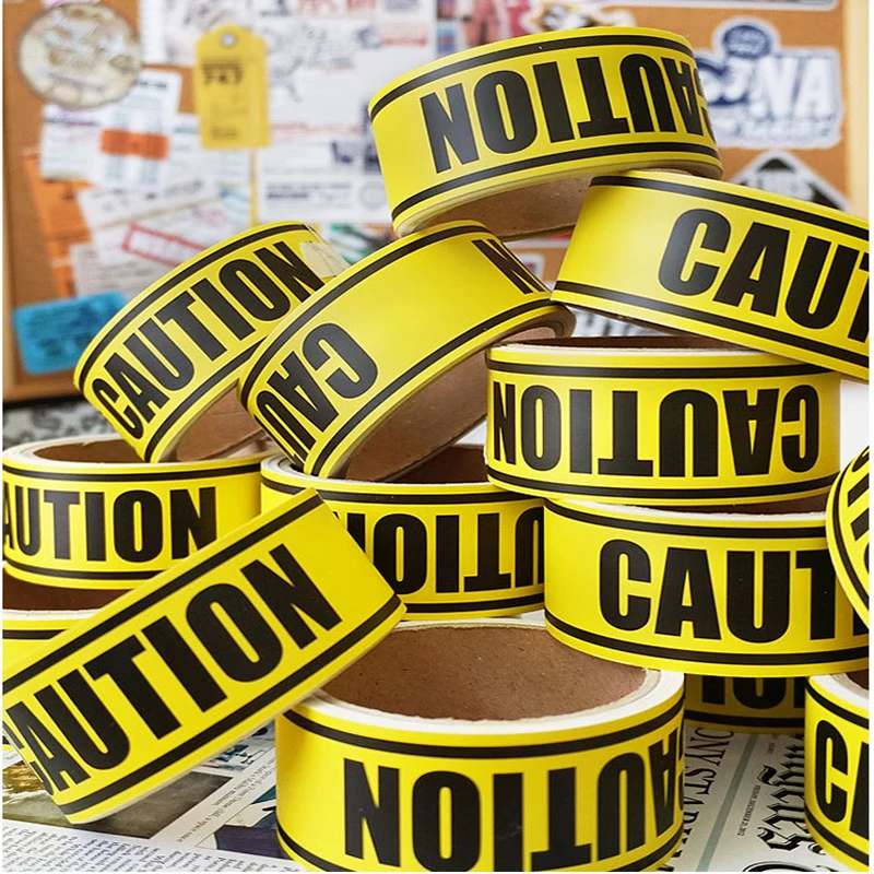 

5m Caution Pay Attention To 5m Caution Pay AttentioTrunk Sticker Warning Line Warning Strip Sticker Dangerous Paste Carton Stick