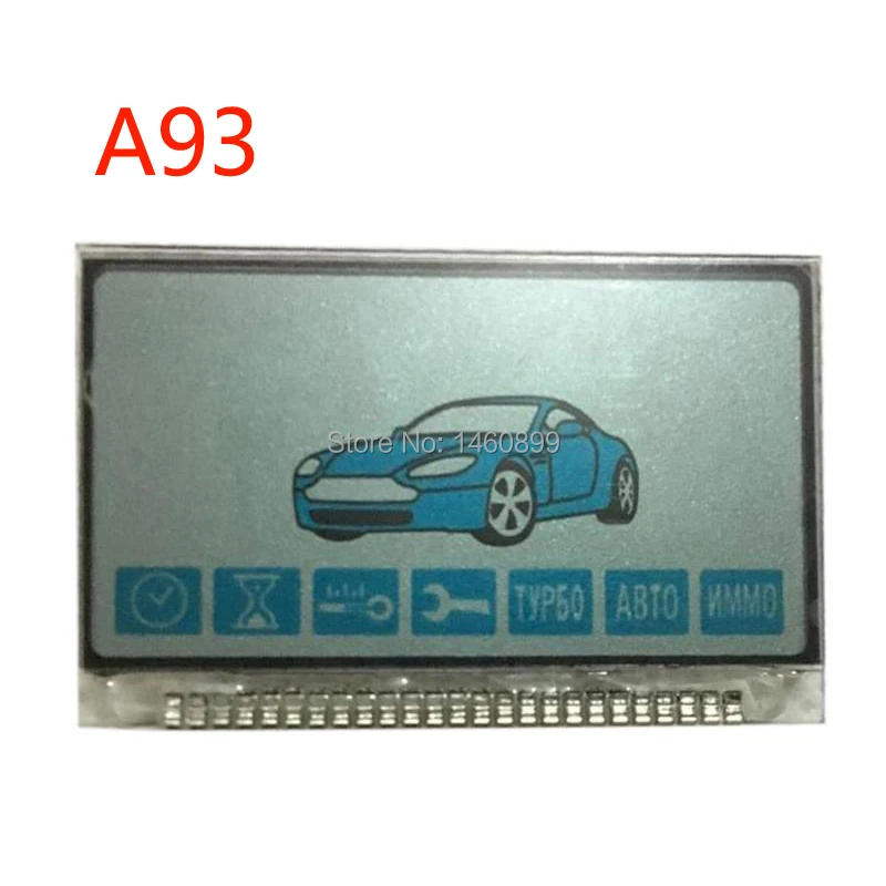 Keychain A93 LCD Display Screen Metal Pin For Russian Two way Car Alarm System Starline lcd Remote Control Key Fob Chain | Автомобили и