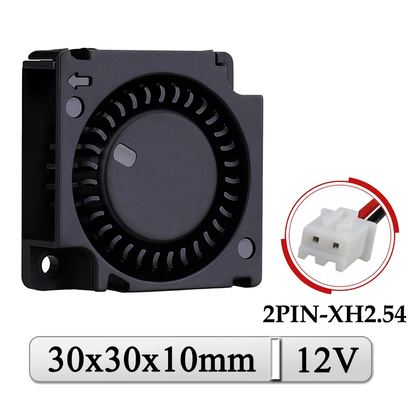 

2Pcs Gdstime 12V Fan 30mm 30x30x10mm 3010 Mini DC Radial Cooler 3cm 30mx10mm Laptop Micro Turbo Blower Radiator Cooling Fan