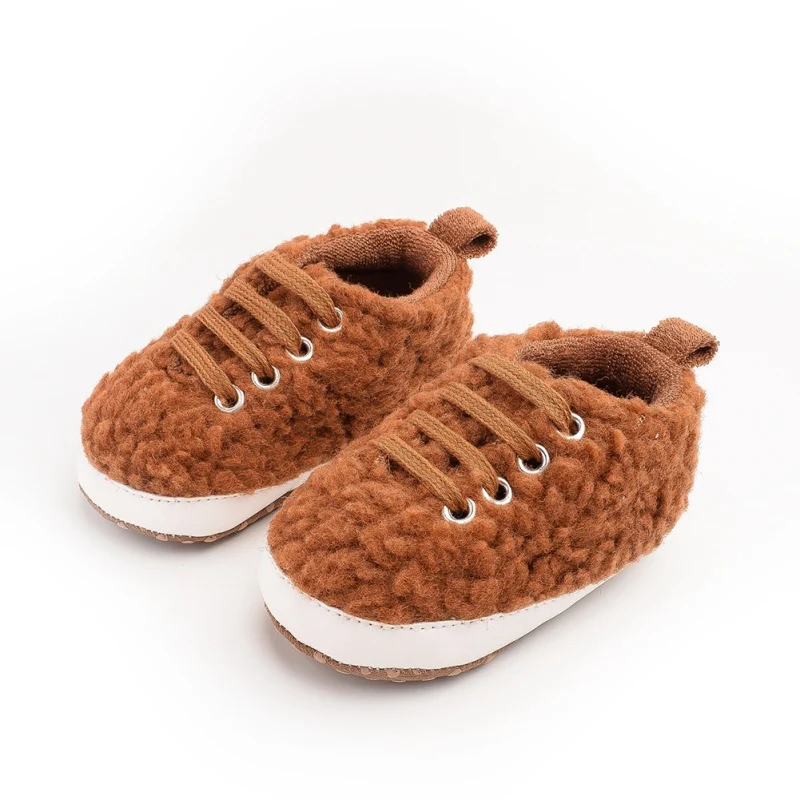 Зимняя Нескользящая детская теплая обувь для маленьких девочек и мальчиков