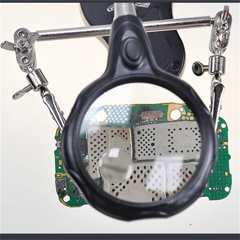 Увеличительное стекло 2 5x со светодиодной подсветильник лупа с дополнительным