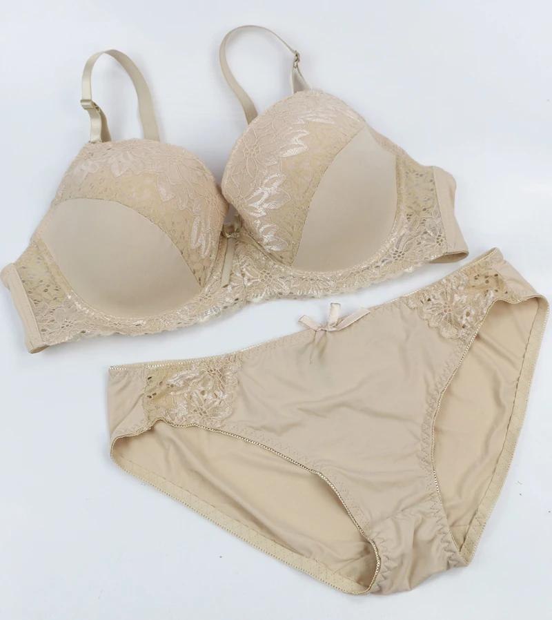 Комплект женского кружевного нижнего белья с чашками пуш ап|set bra|sexy panty setbrand secret |