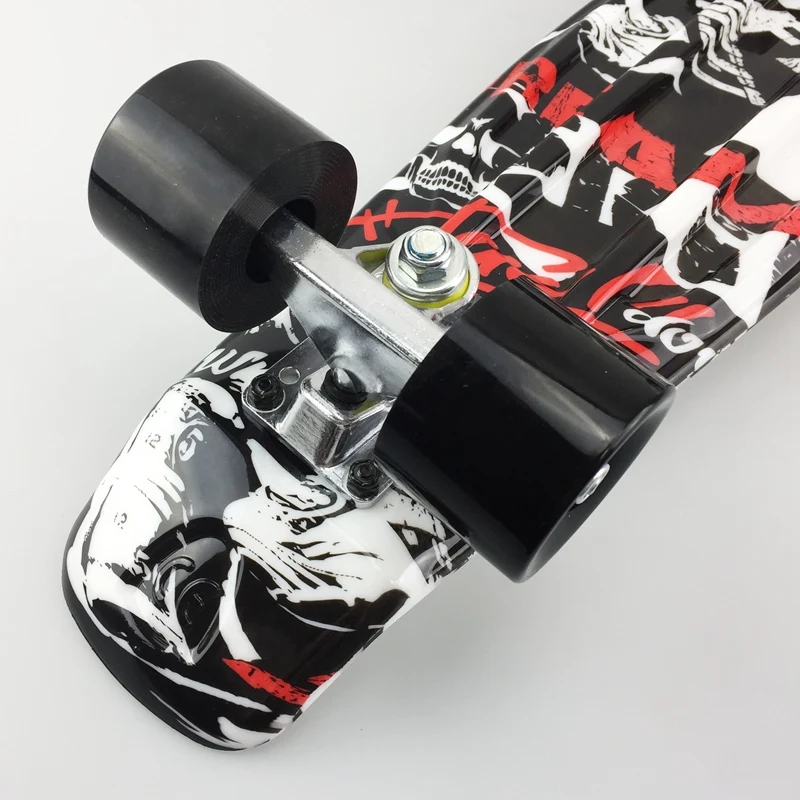 

22 Inch Skateboard Small Fish Board Mini Cruiser Penny Board Retro Printing Skateboard Long Board Skate Board Beginners