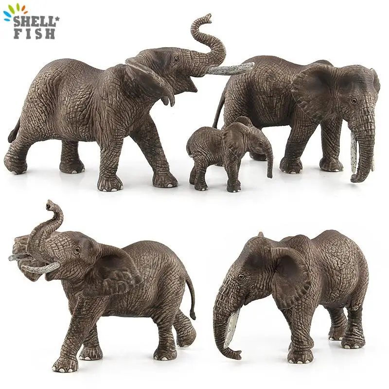 

Original African Elephant Wild Animals Simulation Big Mammoth Action Figures Model Figurine PVC Educational Toys For Kids Gifts