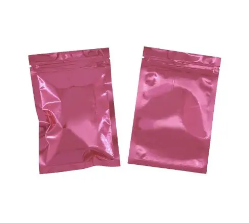 100 Pcs Pink Antistatic Aluminum Storage Bag Ziplock Bags Resealable Anti Static Pouch for Electronic Accessories Package | Дом и сад