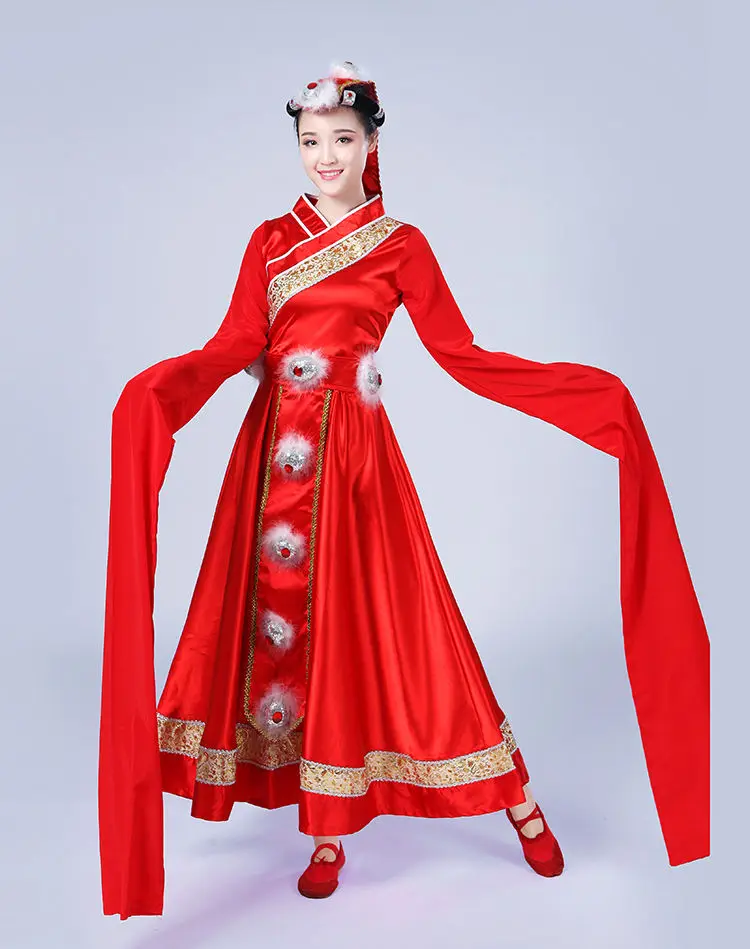 Костюм монгольской формы китайские костюмы народных танцев одежда платье для