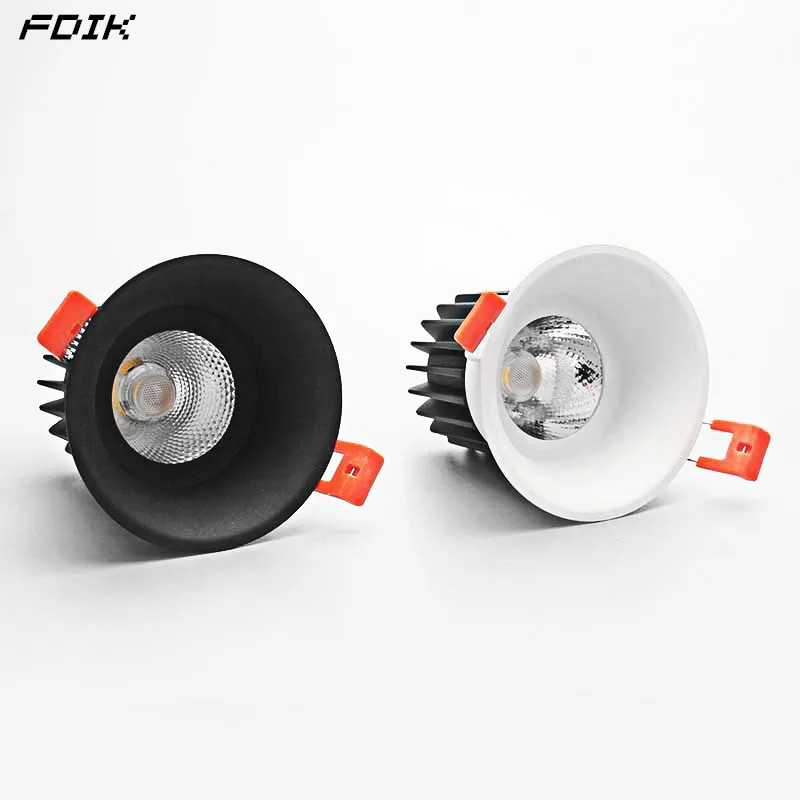 Встраиваемые светодиодные потолочные светильники с COB матрицей 9 Вт 12 Вт|Полочные