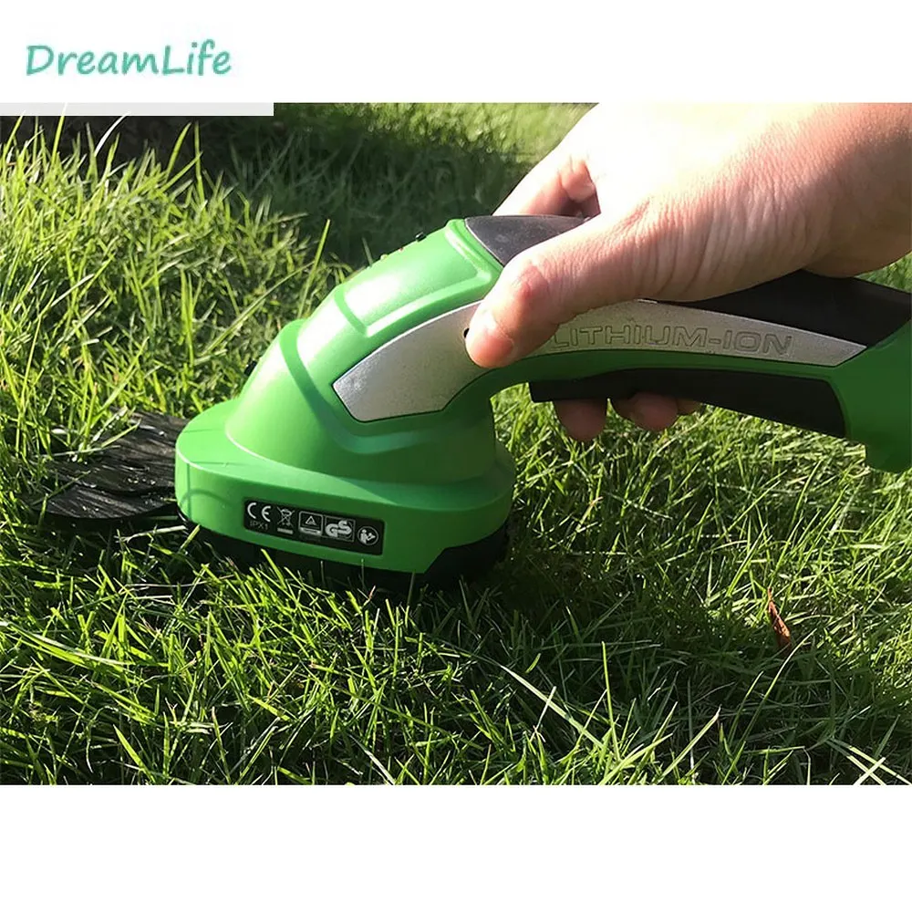 GT02-1 2 in 1 Rechargeable Hedge Trimmer Power Tools 7.2V Combo Lawn Mower Grass Cutter Cordless Garden Tools Handled Tools