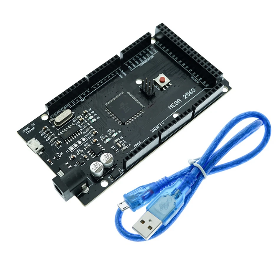 

MEGA2560 MEGA 2560 R3 (ATmega2560-16AU CH340G) макетная плата с USB-кабелем для Arduino
