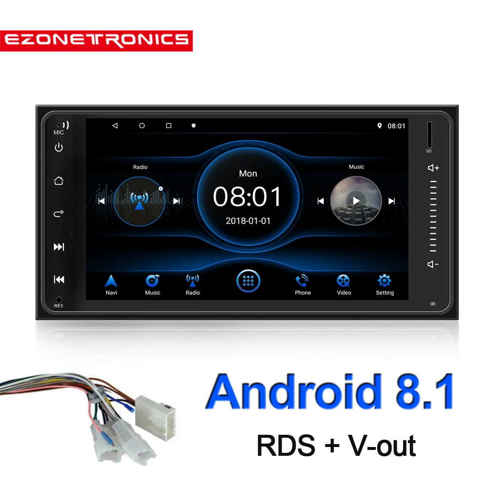 Автомобильный радиоприемник на Android 8 1 мультимедийный видеоплеер Mirror Link Wi Fi