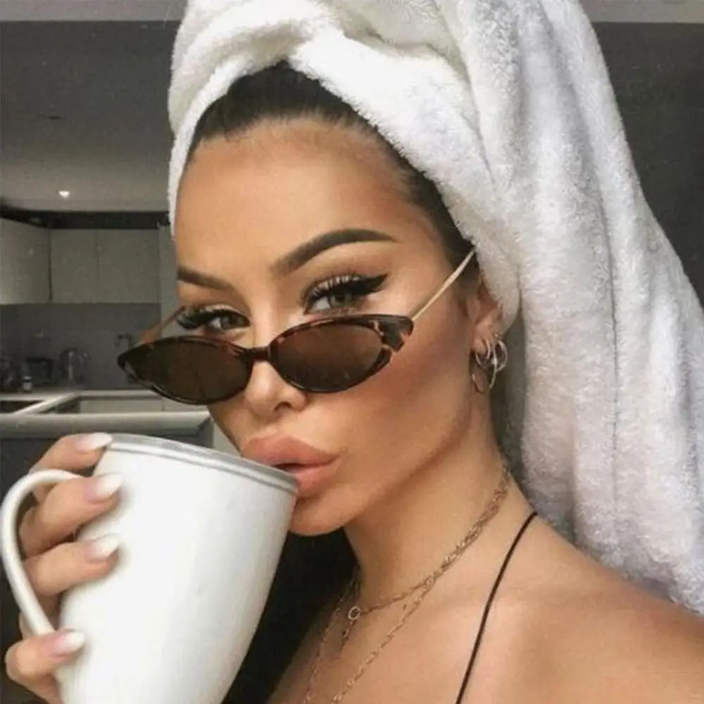 CSV женские модные узкие солнцезащитные очки кошачий глаз UV400 модная одежда