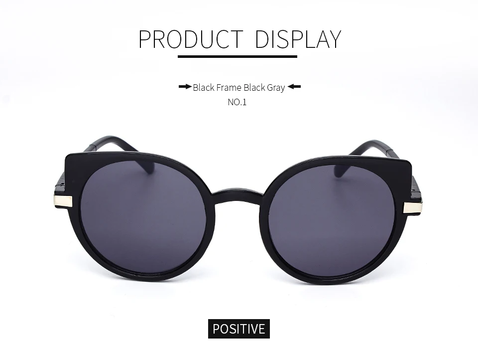 

Vintage Round Sunglasses Women Ocean Color Lens Mirror Sunglasses Female Brand Design Metal Frame Circle Glasses