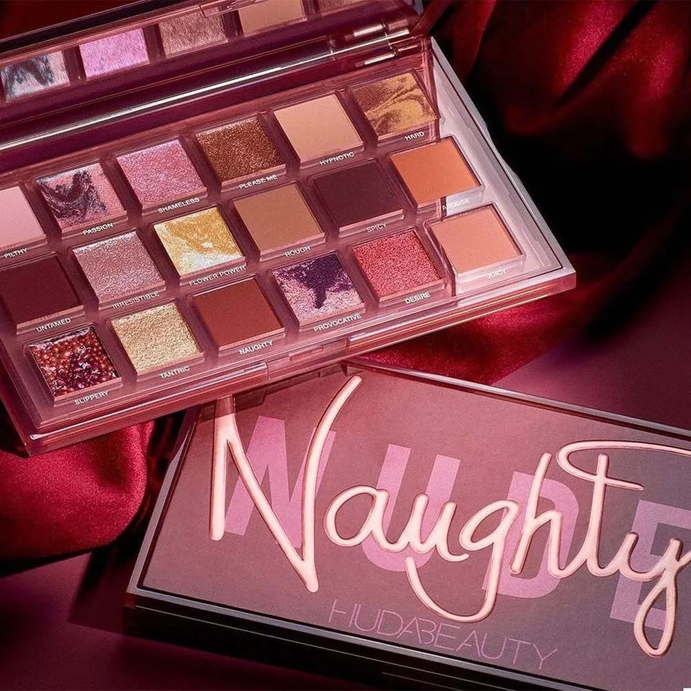 

Newest HUDA Beauty18 Colors Rose Eyeshadow Palette Waterproof High Gloss Shimmer Pigmented Eye Shadow Palette Makeup Cosmetic