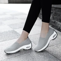 women shoes breathable 5cm height increase sports sneakers air cushion female breathable sock shoes thick bottom platforms