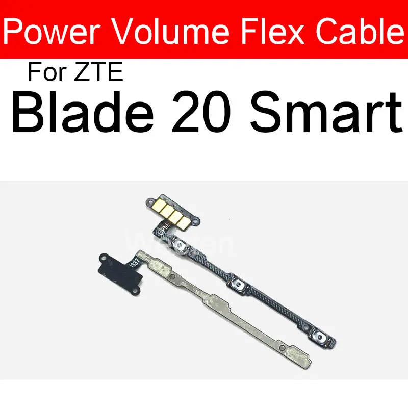 Гибкий ленточный кабель для ZTE Blade 20 Smart Power и Кнопки громкости|Шлейфы мобильных