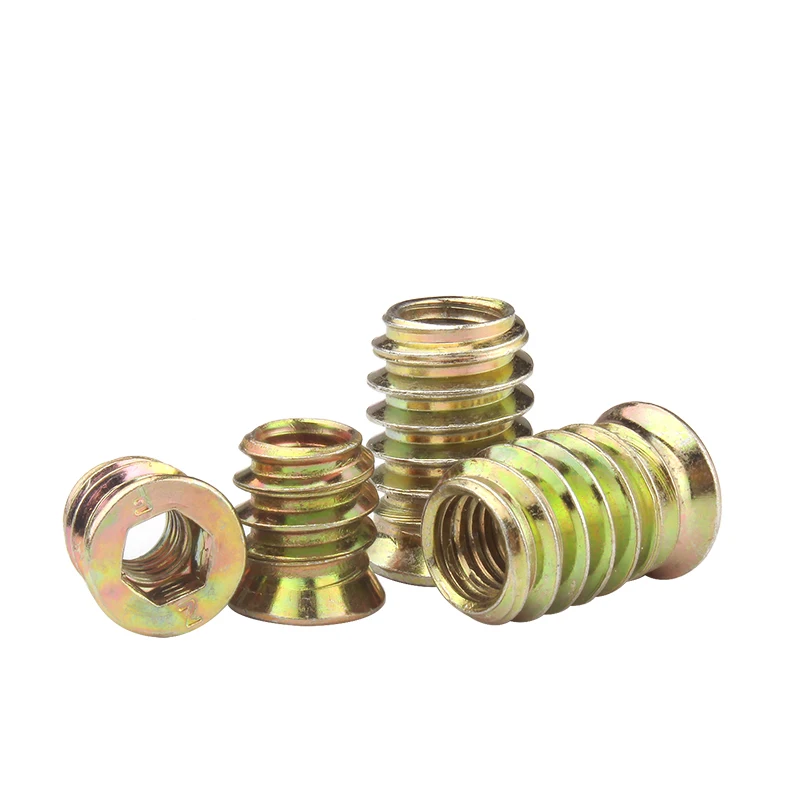 Гайки мебельные из цинкового сплава M6 M8 M10 с шестигранной головкой углеродистой