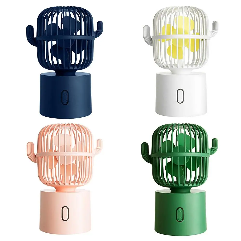 

Student Home Adjustable Noiseless Fan Folding Fan Handheld Personal Fan Cactus 3.5W Delicate 2020 Cute Portable Summer