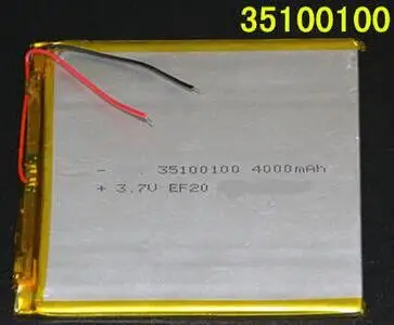 Бесплатная доставка 35100100 3 7 в 4000 мАч полимерная литиевая батарея превосходного