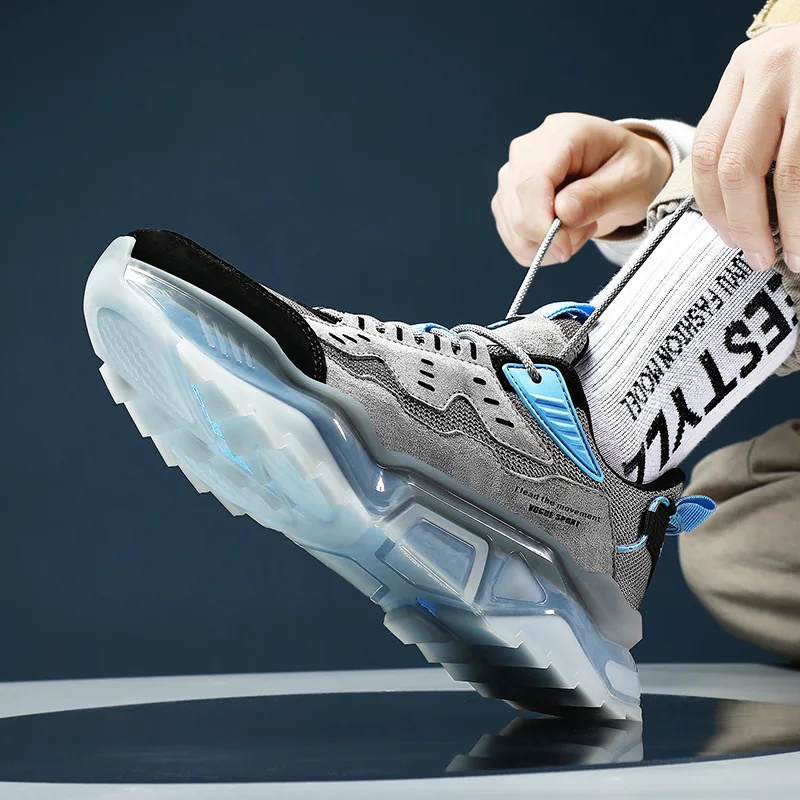 

2021 New Men Shoes Sneakers Breathable Running Shoes Outdoor Sports Shoes Men's sneakers Lace-up Dad Shoes trendy Jogging Shoes