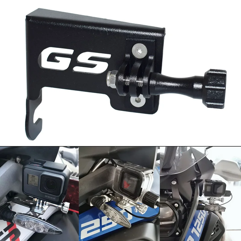 Крепежный кронштейн для видеокамеры мотоцикла черного цвета BMW R1250GS R 1250 GS HP Adventure