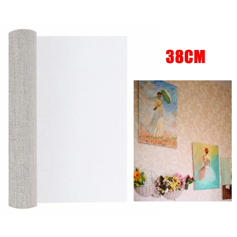 1 рулон холста Профессиональный пустой холст для живописи слой Акриловая картина
