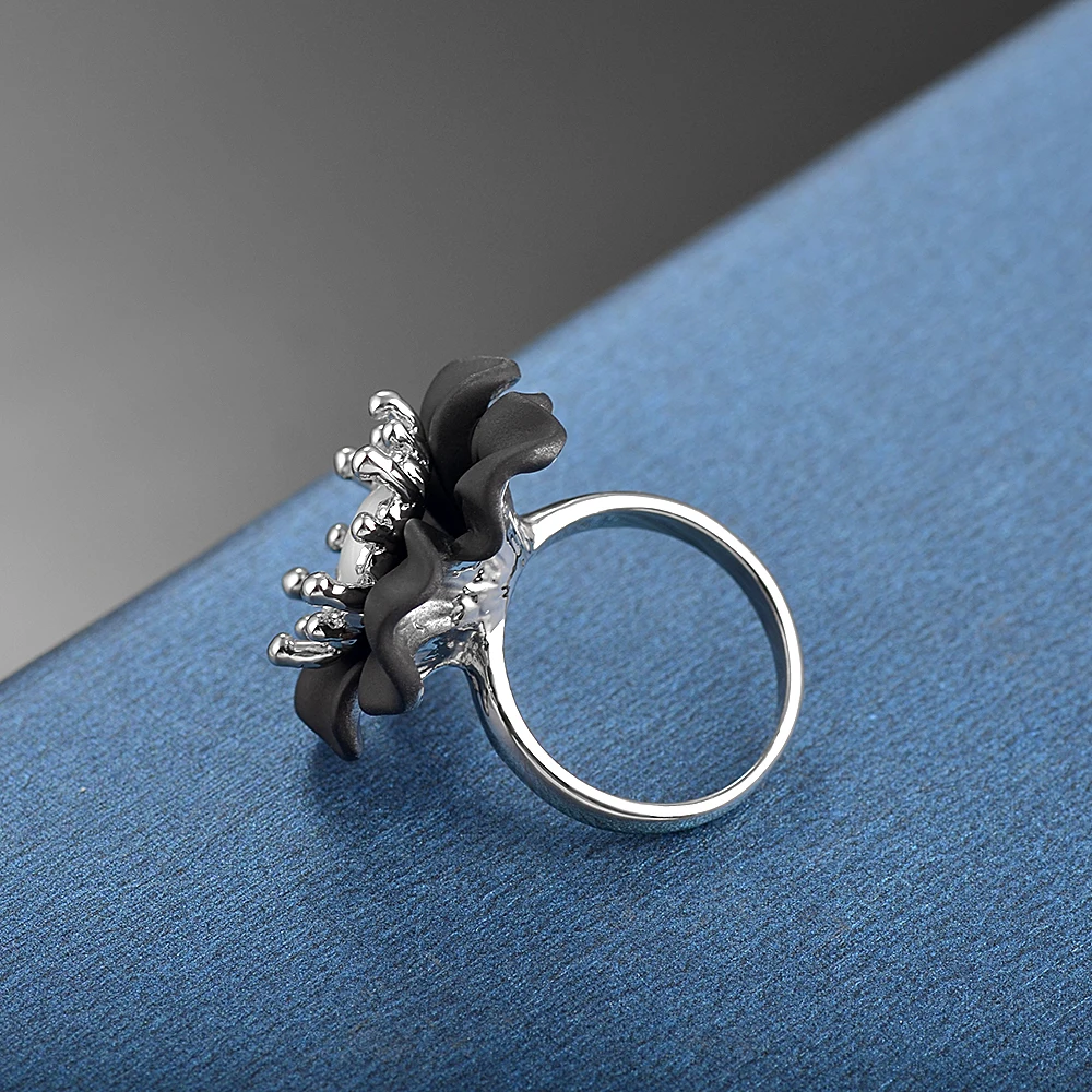 Высококачественные элегантные модные кольца ручной работы с опалом и матовым