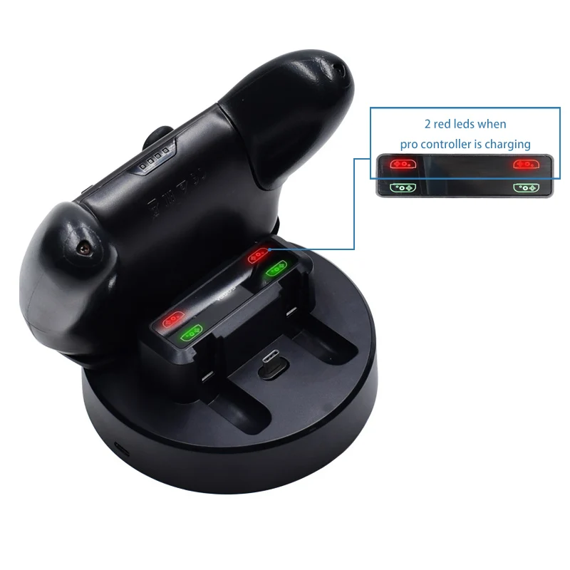 5 in1 ns switch pro controller charging dock joypad display charger stand holder with led indicator for nintendo switch gamepad free global shipping