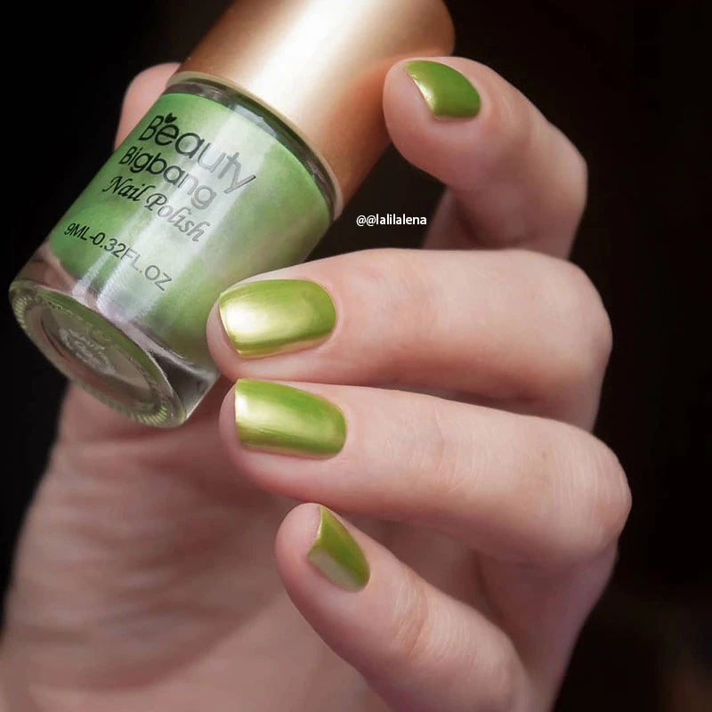 Beautybigbang 9 мл зеркальный эффект лак для ногтей металлический лак стойкий зеленый цвет Набор лаков для ногтей аксессуары для ногтей инструмент