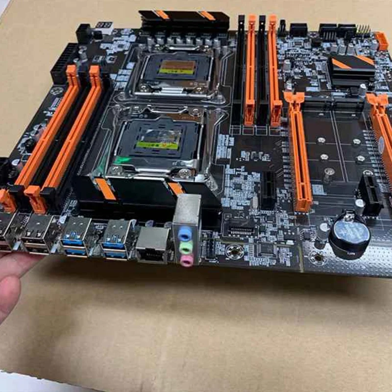 Новая X99 двойная компьютерная материнская плата LGA2011 CPU RECC DDR4 игровая с E5 2620 V3 2X8GB RAM