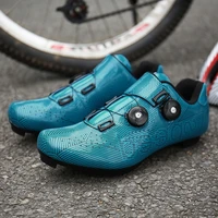 new stripe professional cycling cleat shoes mtb ultralight outdoor mountain bicycle sneakers racing road bike locking spd shoes