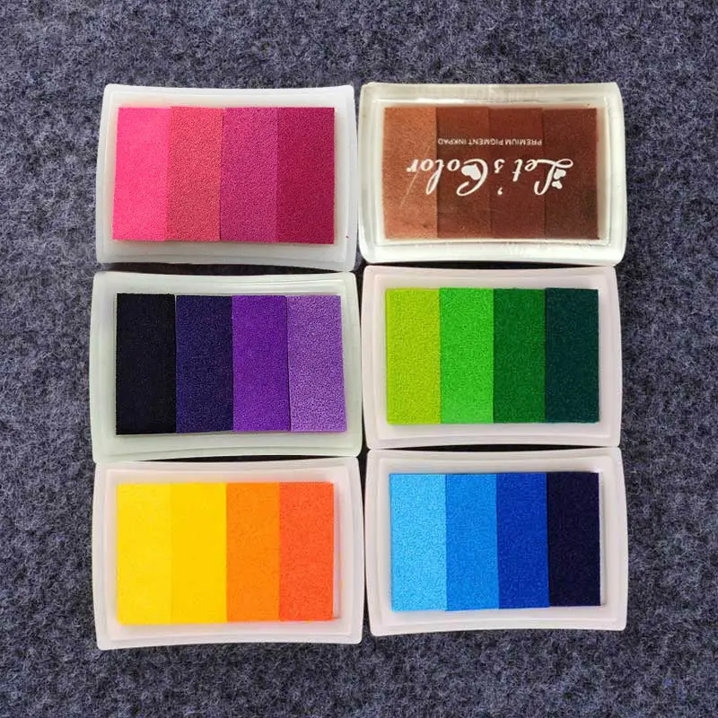 Новый домашний DIY градиентный цветной коврик для чернил разноцветный печати