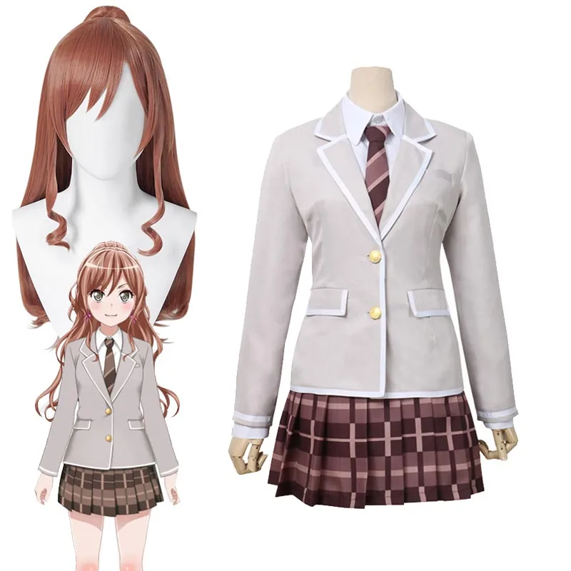 Костюм для косплея Imai Lisa! Roselia Wig школьница JK Униформа костюм Хэллоуин вечерние