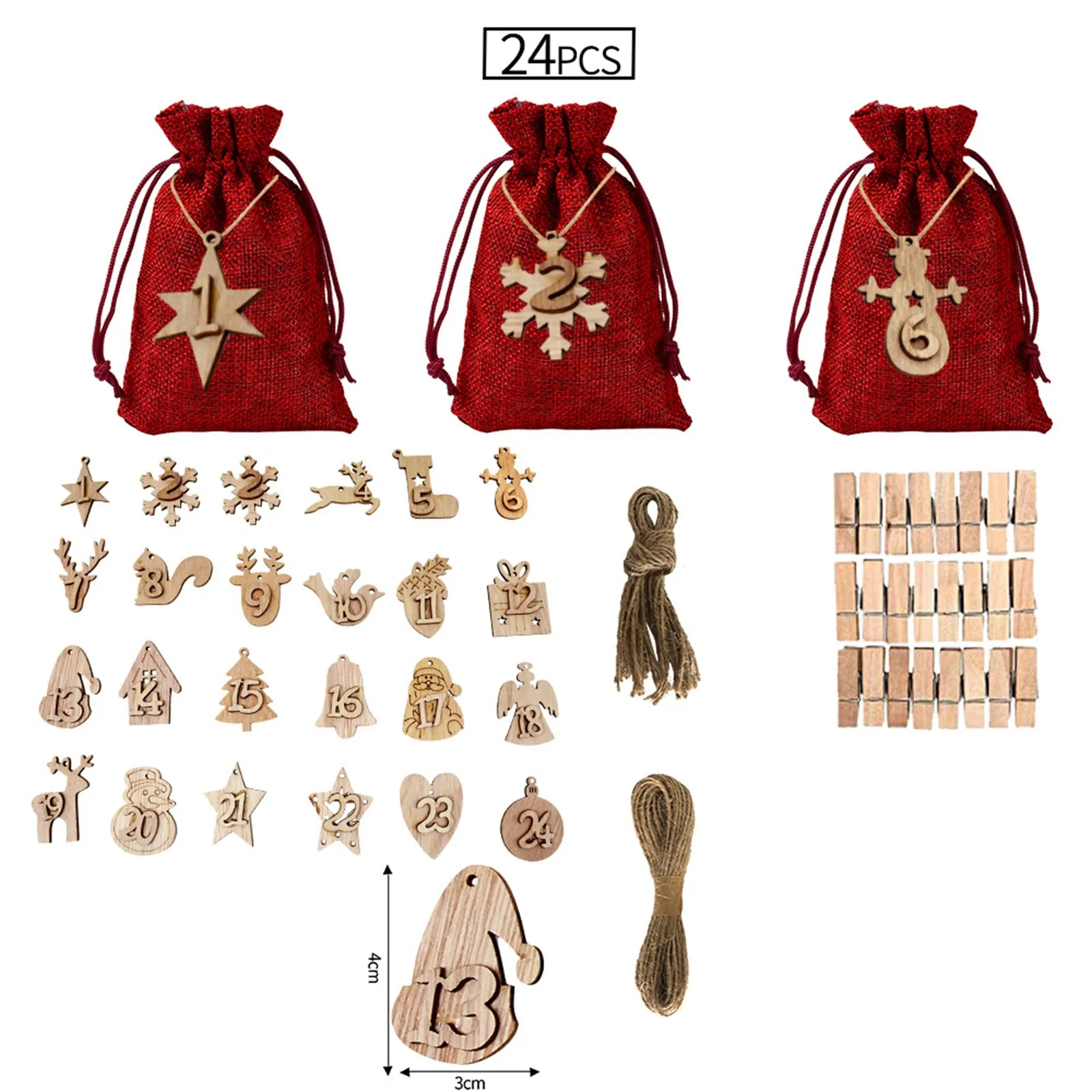 

Santa Gift Bag Candy Bag Snowflake Crisp Drawstring Bag Merry Christmas Decorations For Home New Year 2022 Noel Presents